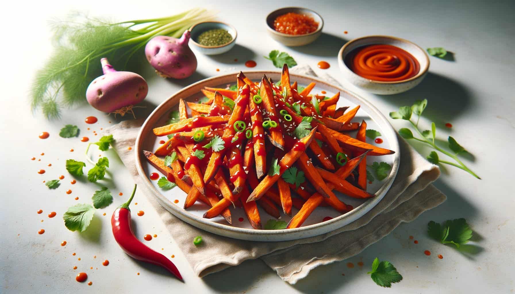 Sriracha Zoete Aardappel Friet