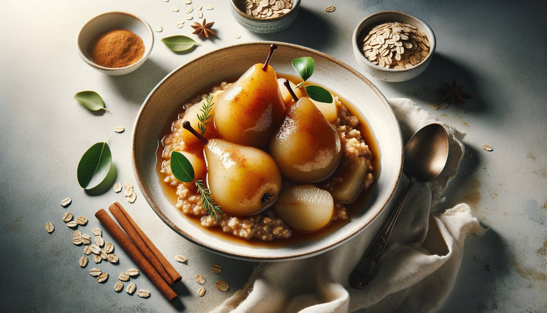 Stoofperen met Kaneel en Havermout