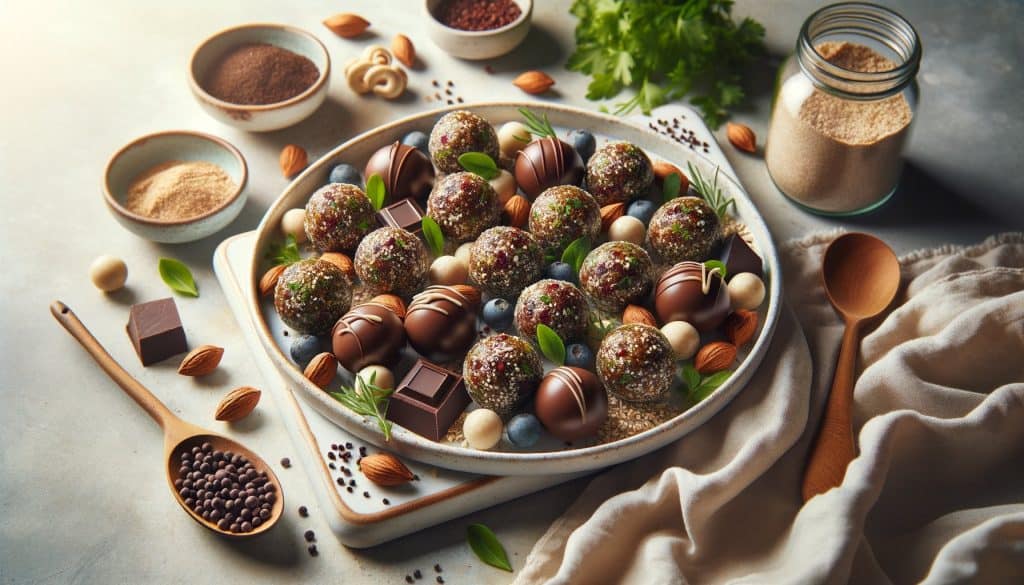 Tahini-Chocolade Bliss Balls