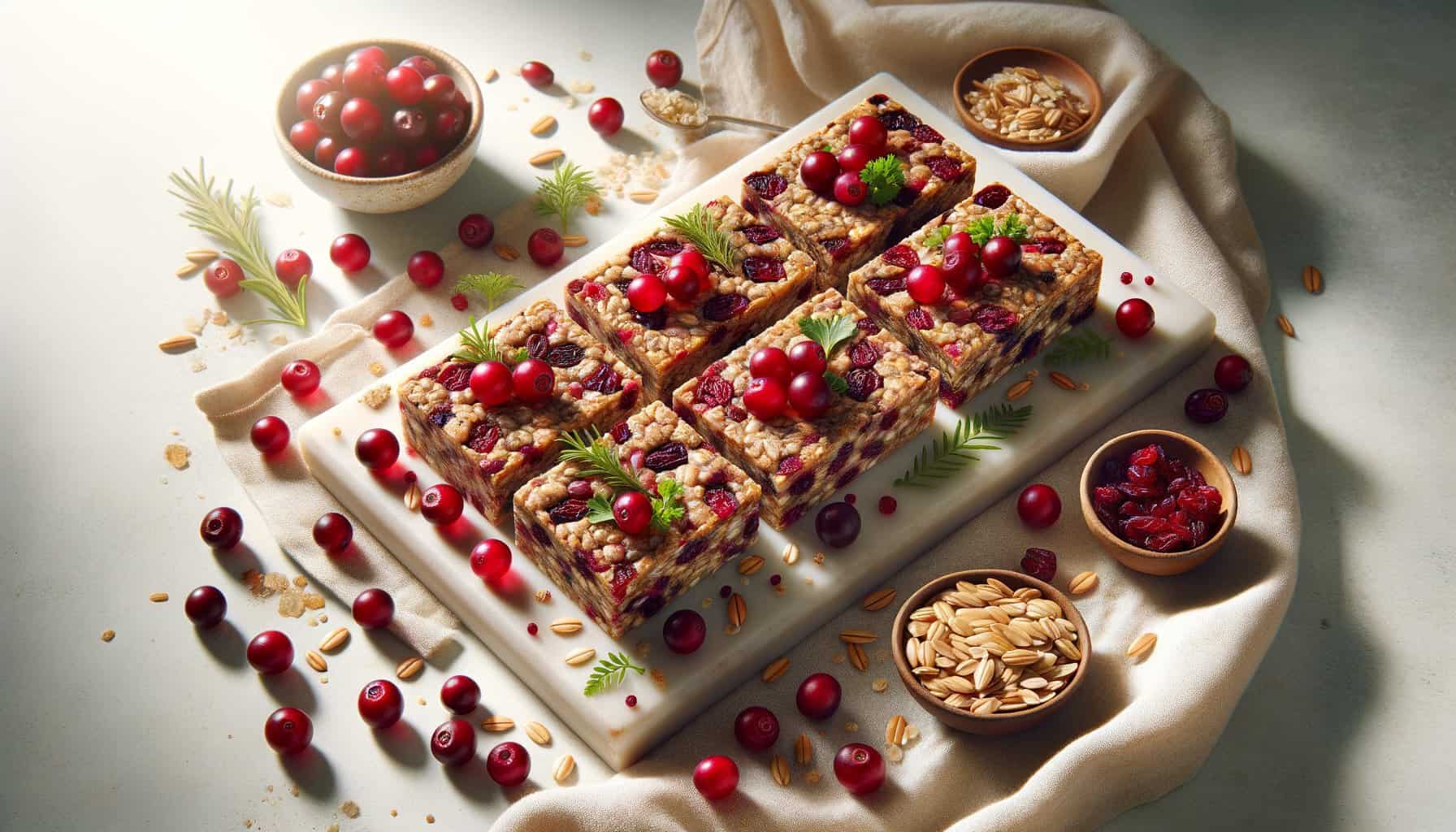 Vezelrijke Cranberry-Graanrepen