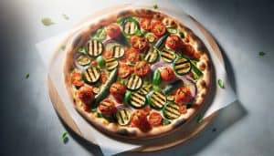 Volkoren Pizza met Gegrilde Groenten