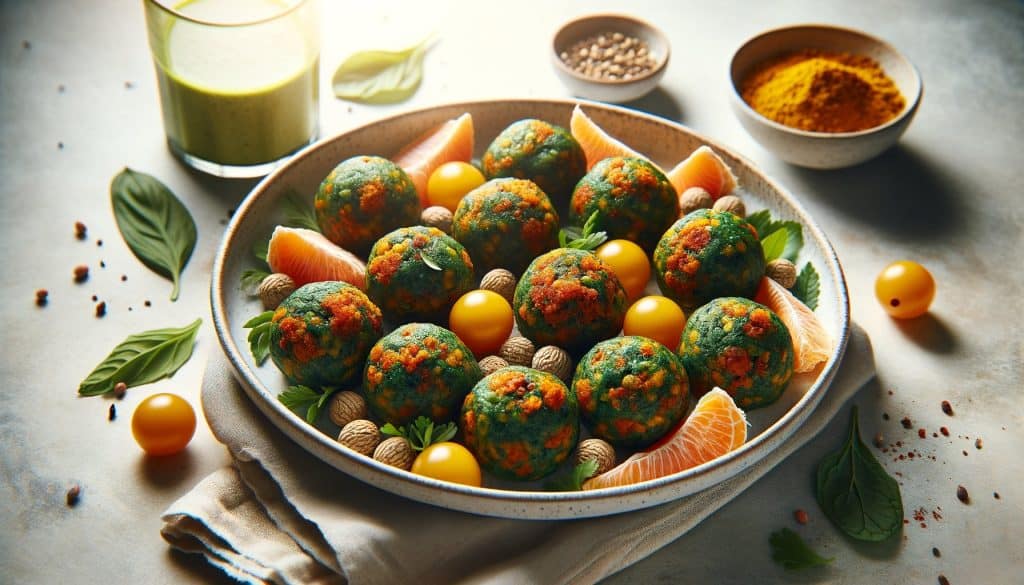 Walnoot-Kurkuma Energy Balls