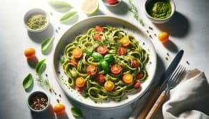 Wortelblad Pesto Pasta
