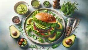 Zalmburger met Avocado Sla