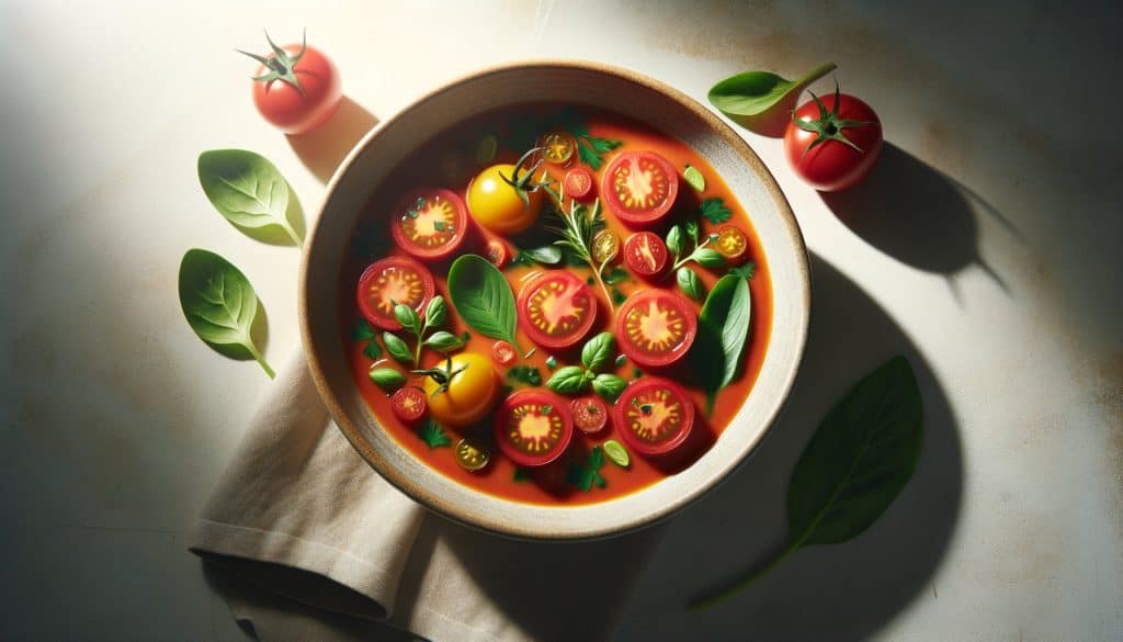 Zomer Tomatensoep vers uit de tuin