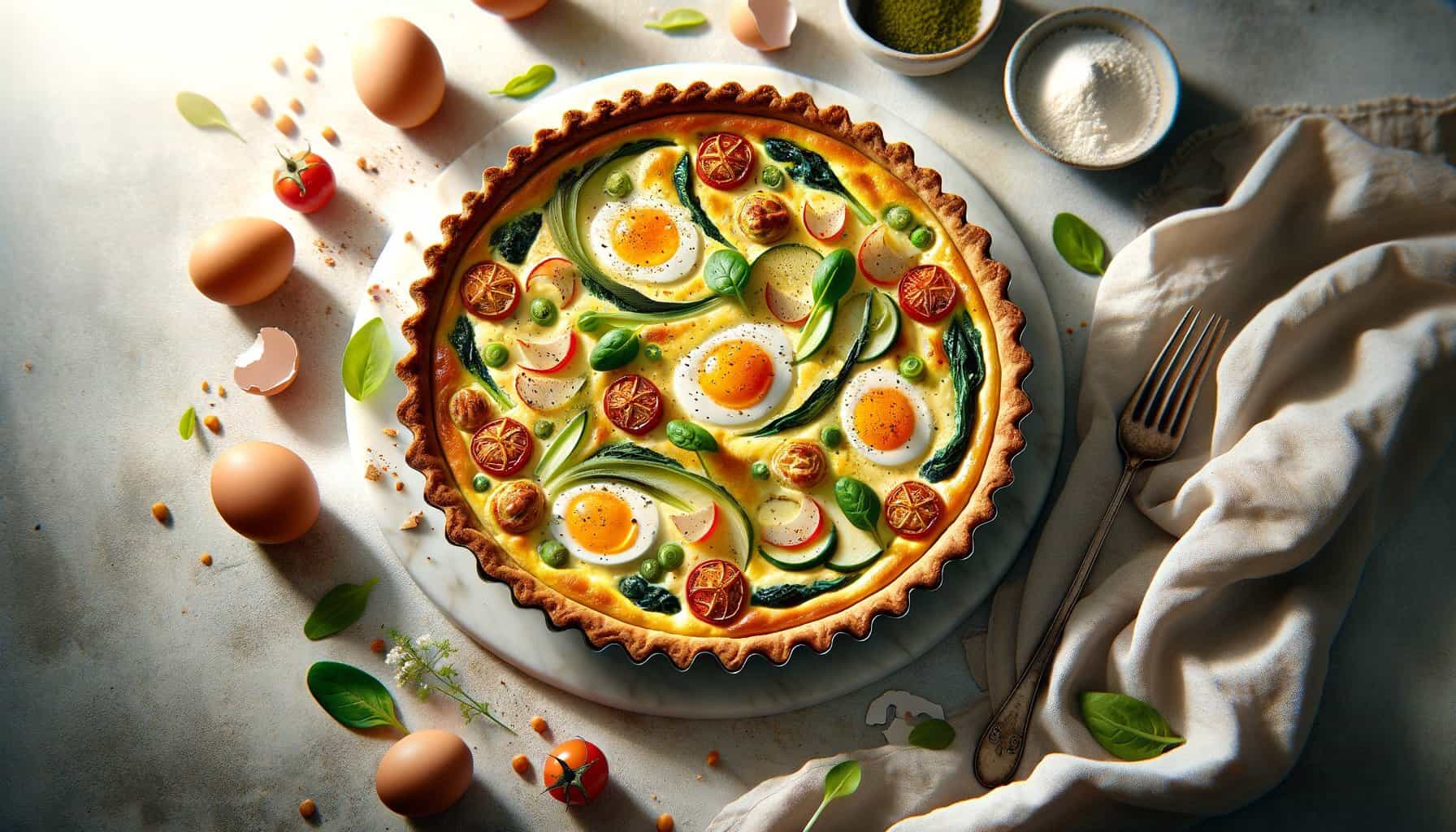 Zomerse Snijbiet Quiche