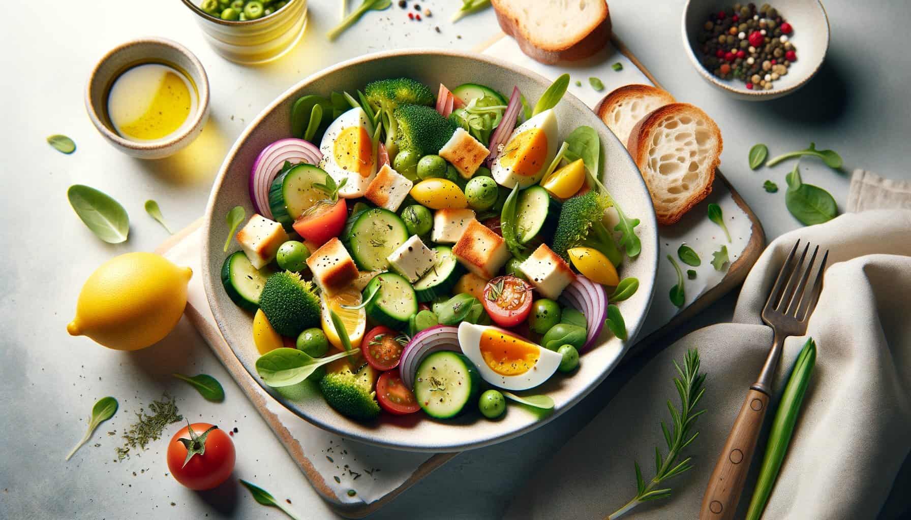 Zuurdesem Broodvlokken Salade