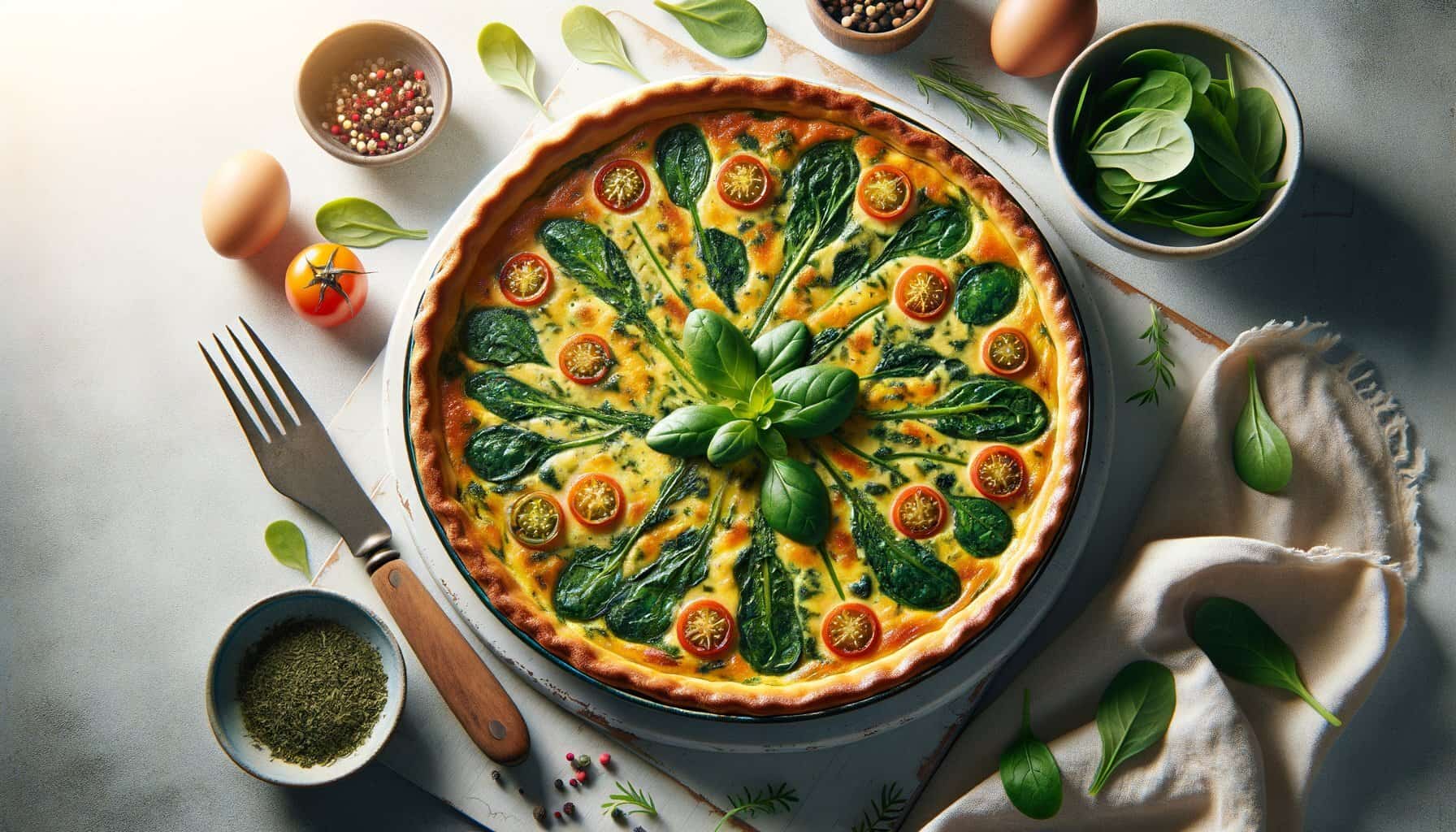 Zuurkoolquiche met Spinazie