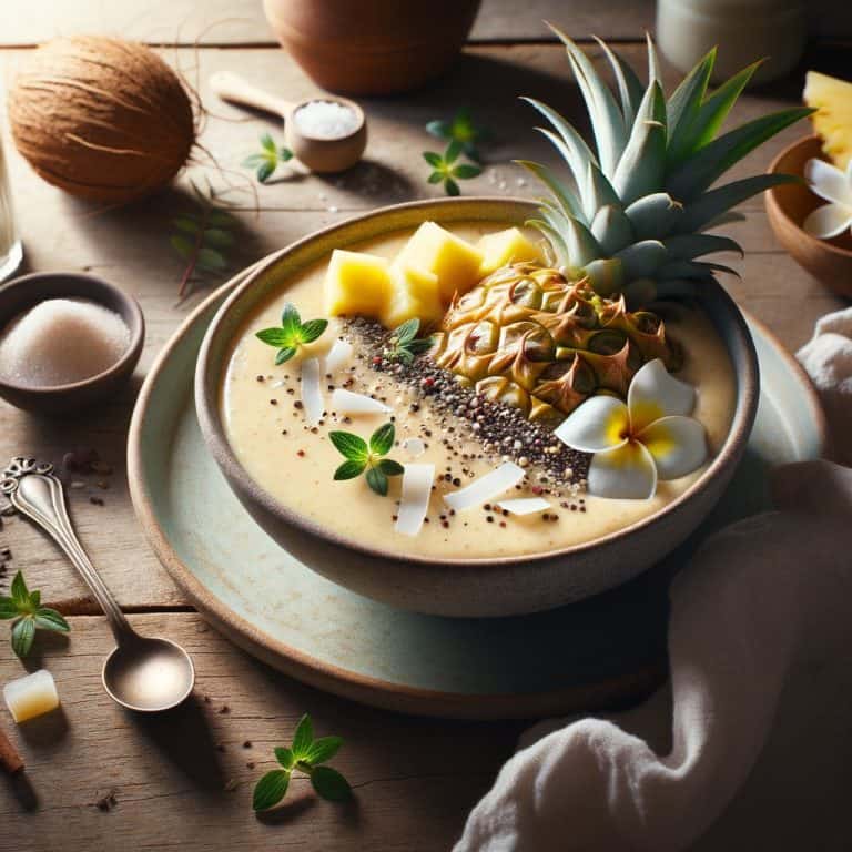 Ananas-Kokos Smoothie zonder suiker