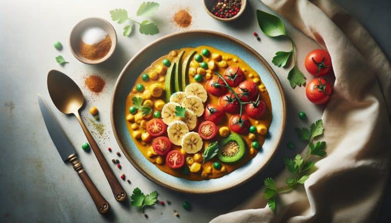 Bananenschillen Curry met Tomaat