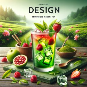 Bessen-Infused Iced Green Tea