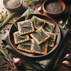 Chia Zaad Crackers met Rozemarijn