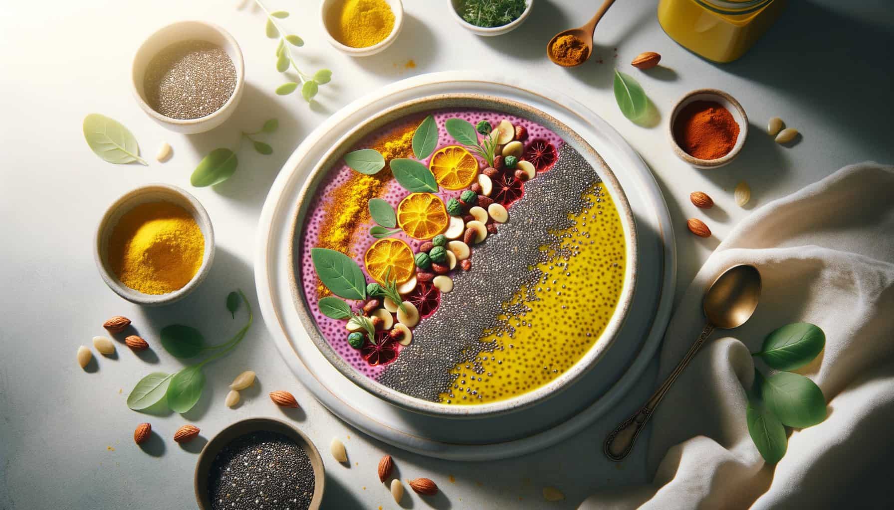 Chia-Zaad Pudding met Kurkuma