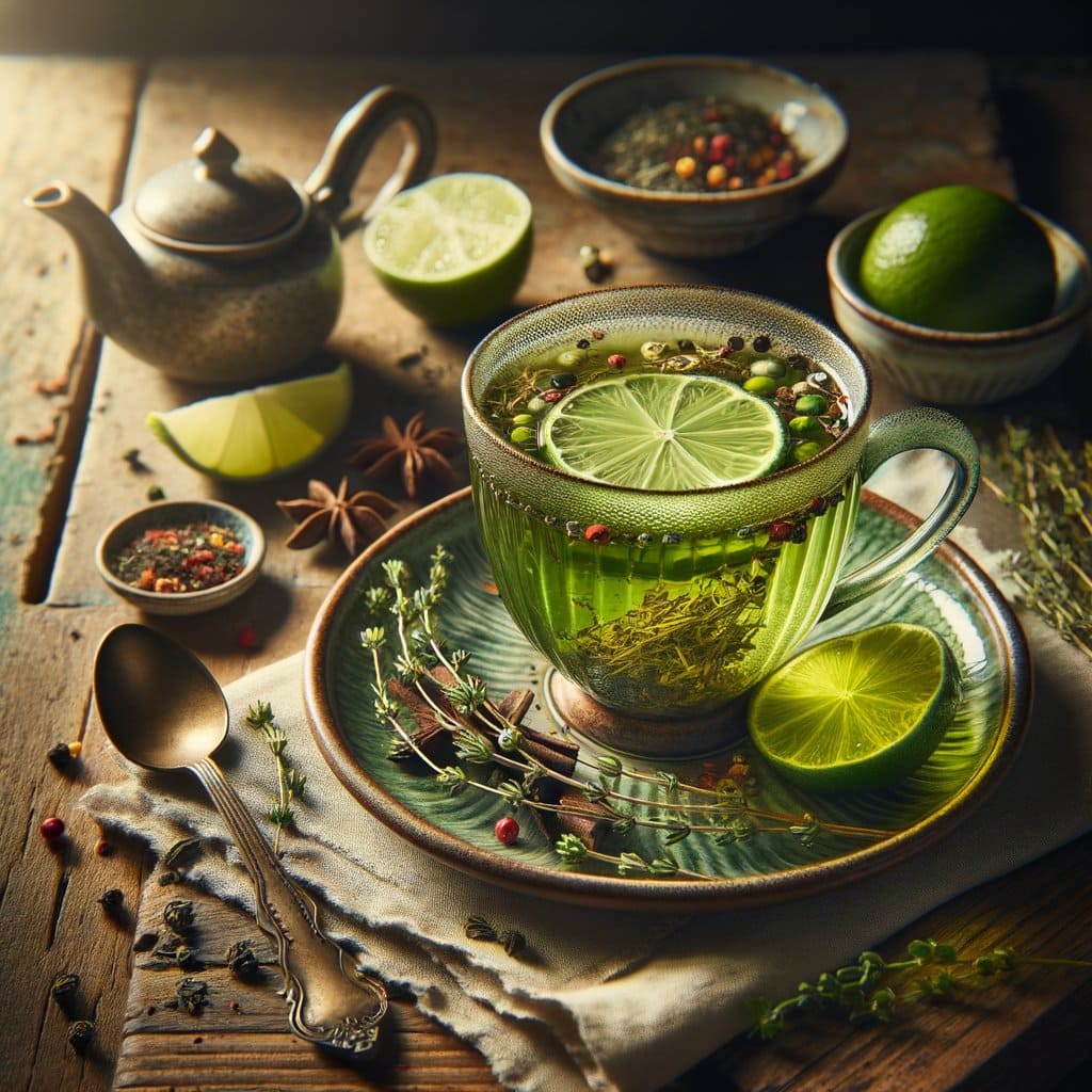 Groene Thee-Infusie met Limoen