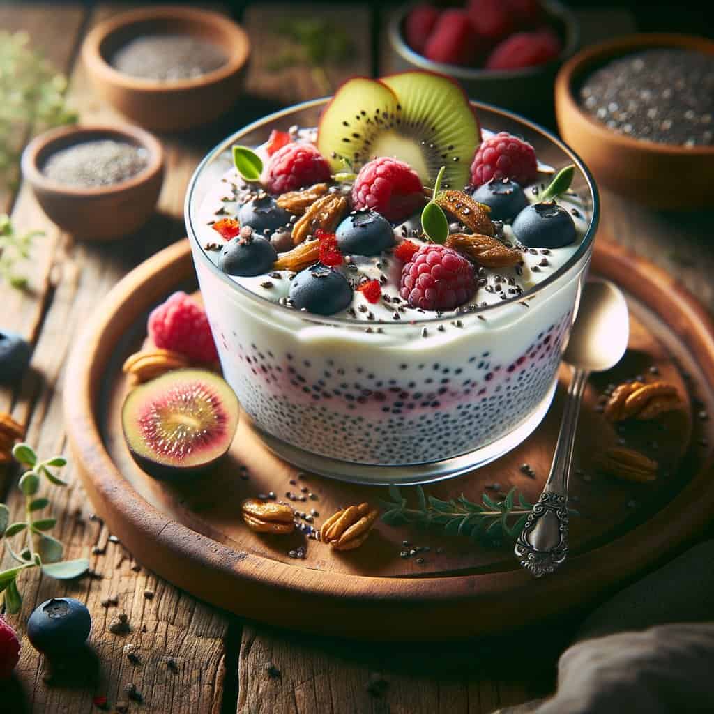 Kefir-Chia Parfait met Rood Fruit