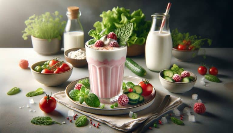 Kefir Milkshake met Aardbeien