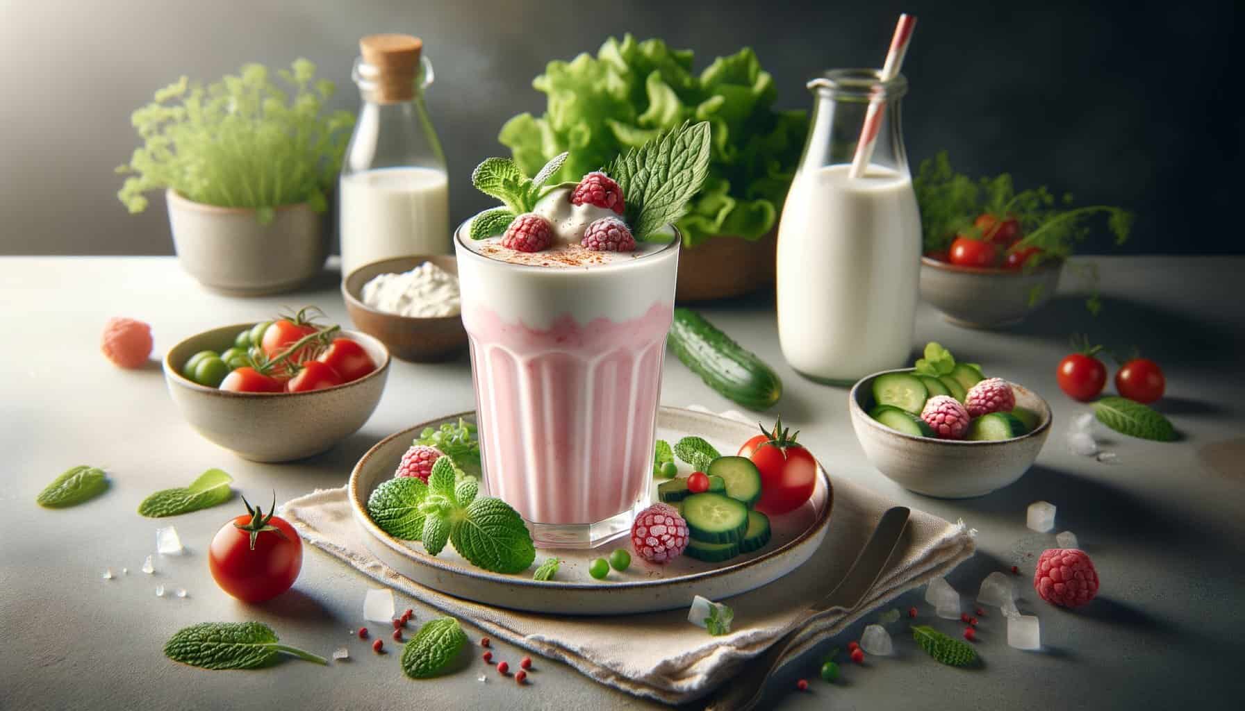 Kefir Milkshake met Aardbeien
