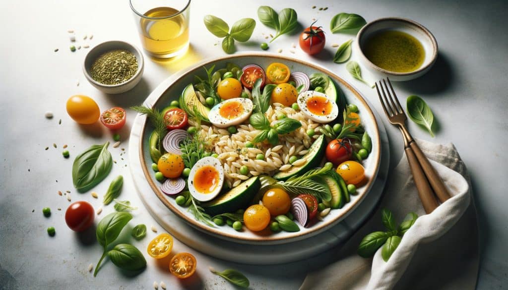 Lente Erwten-Munt Orzo