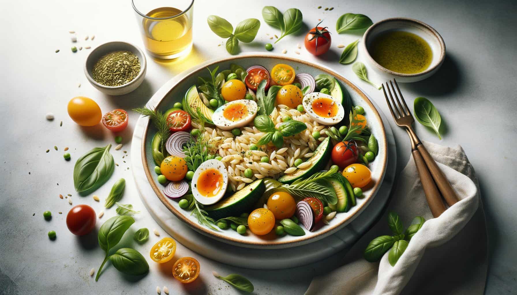 Lente Erwten-Munt Orzo