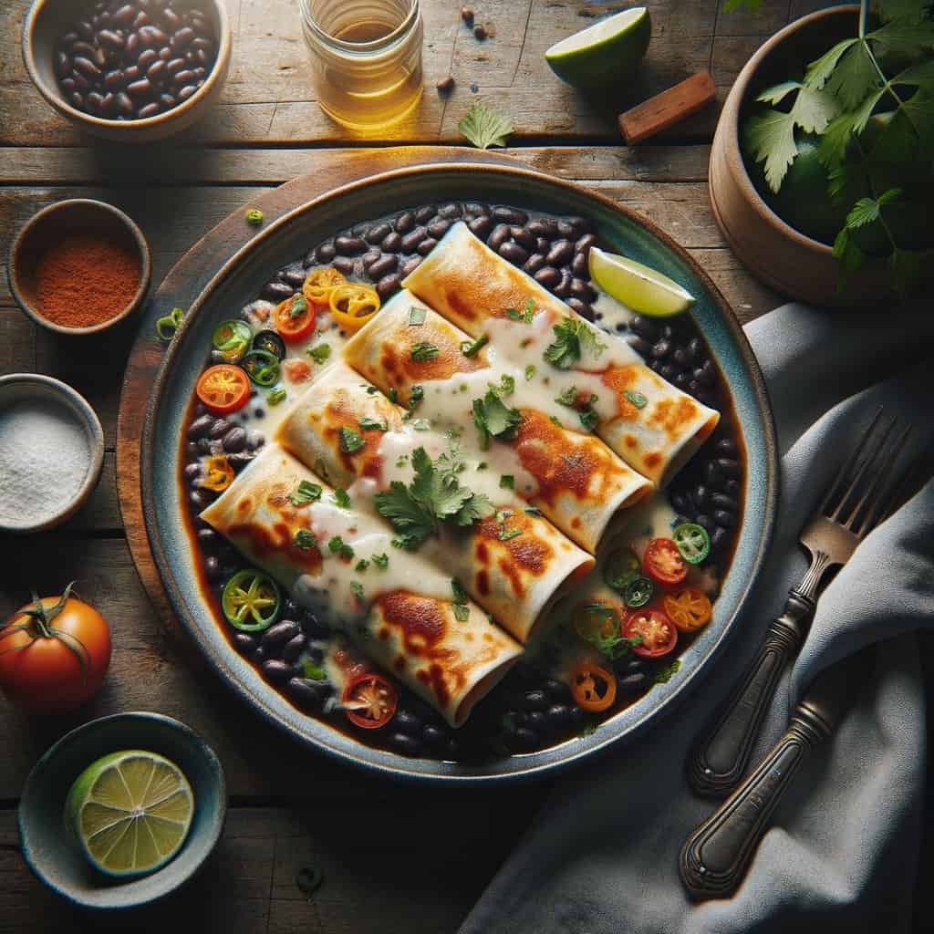Lichte Enchilada’s met Black Beans