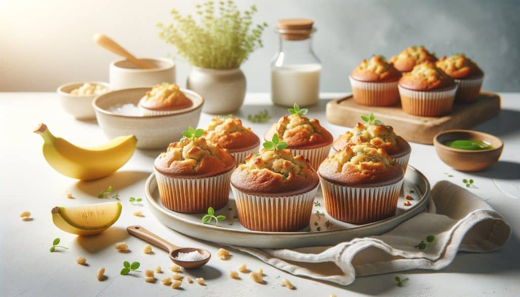 Low-Glycemische Banaanbrood Muffins