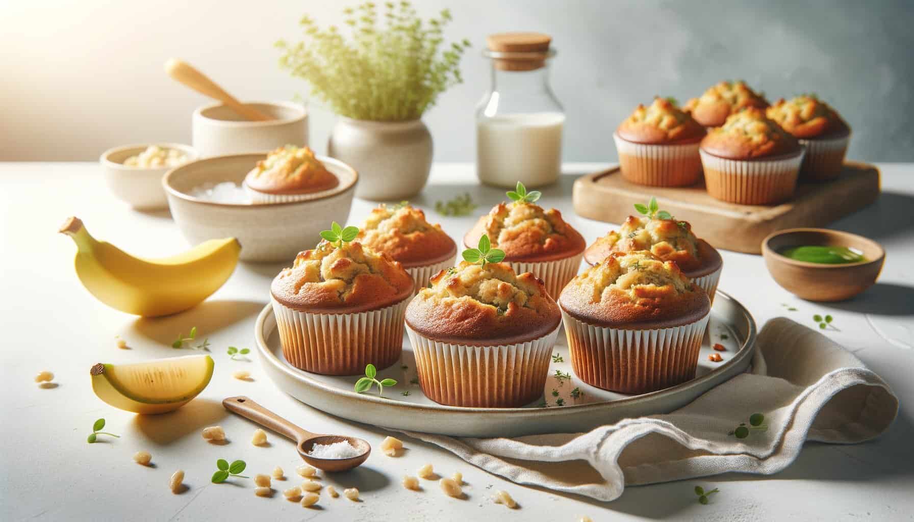 Low-Glycemische Banaanbrood Muffins