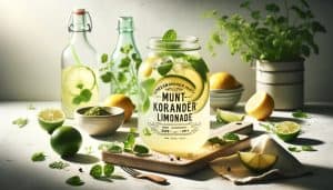 Munt-Koriander Limoenlimonade