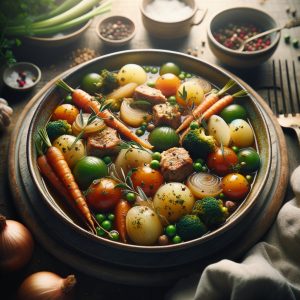 Stoofpot met Linzen en Wortel