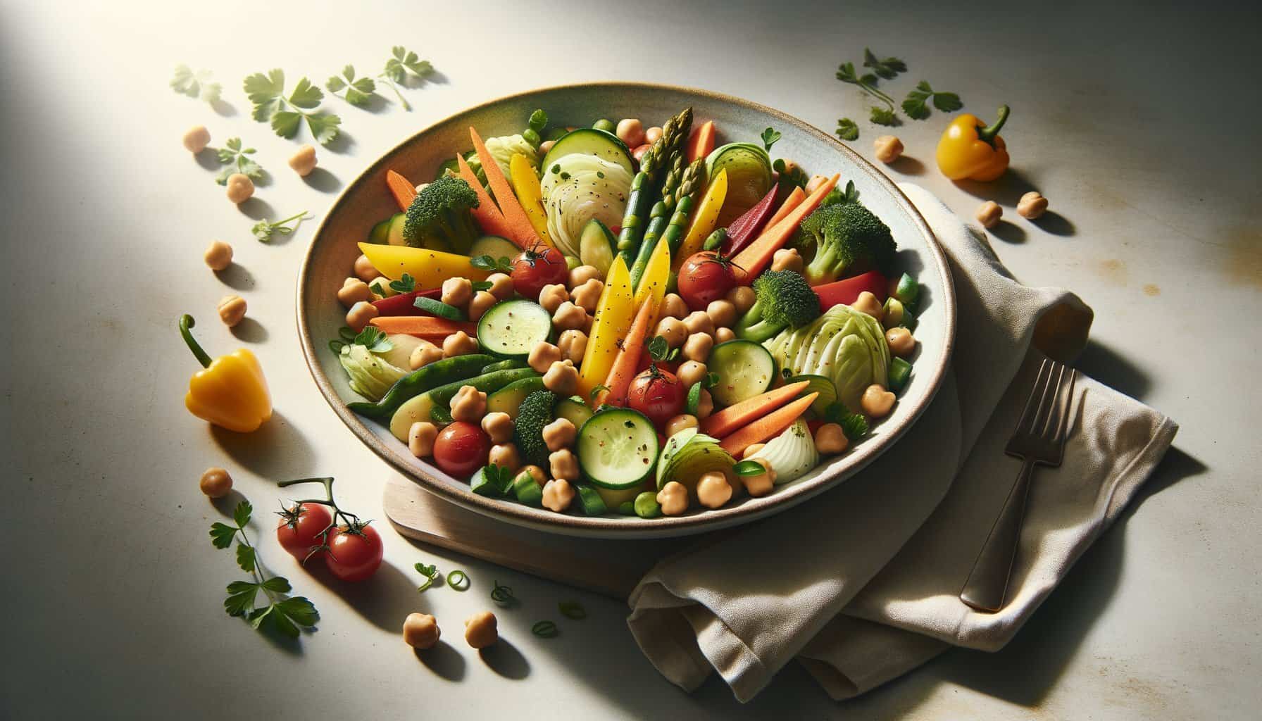 Stoofschotel van Groenten en Kikkererwten