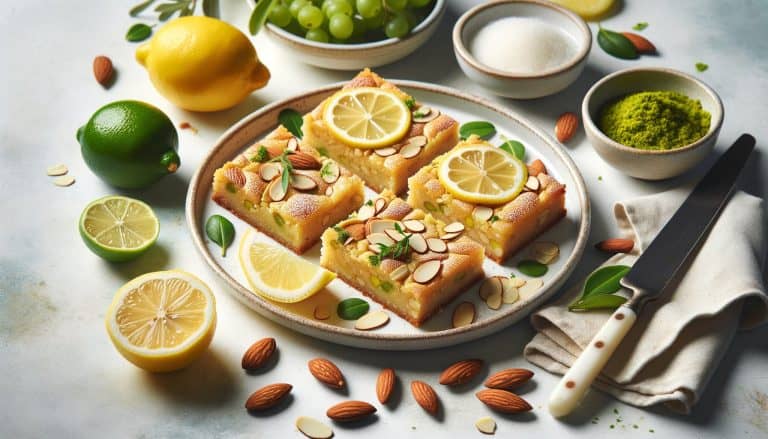 Vezelrijke Amandel-Lemon Bars