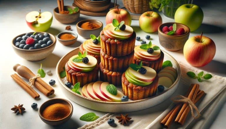 Vezelrijke Appel Kaneel Mini Cakes