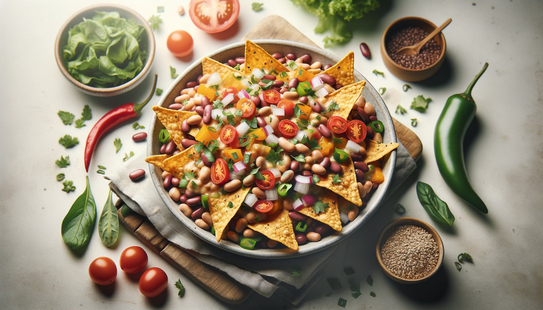 Volkoren Nacho-Schotel met Bonen