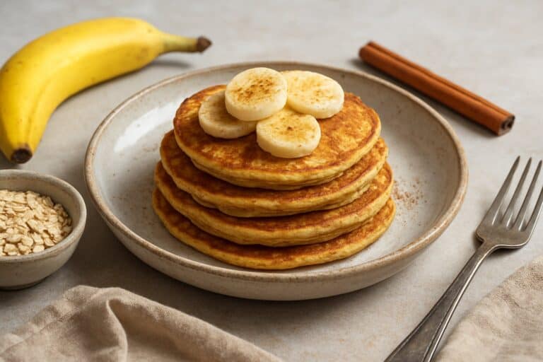 Bananenpannenkoeken van havermout