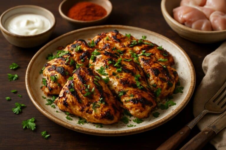 Gegrilde kipfilet met yoghurt-kruidenmarinade
