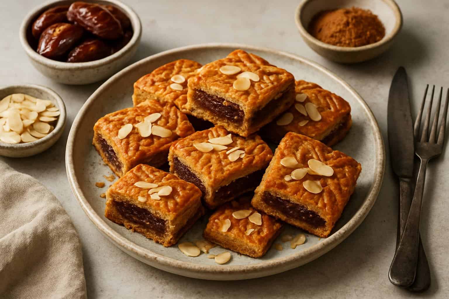 Gevulde speculaas met dadelspijs