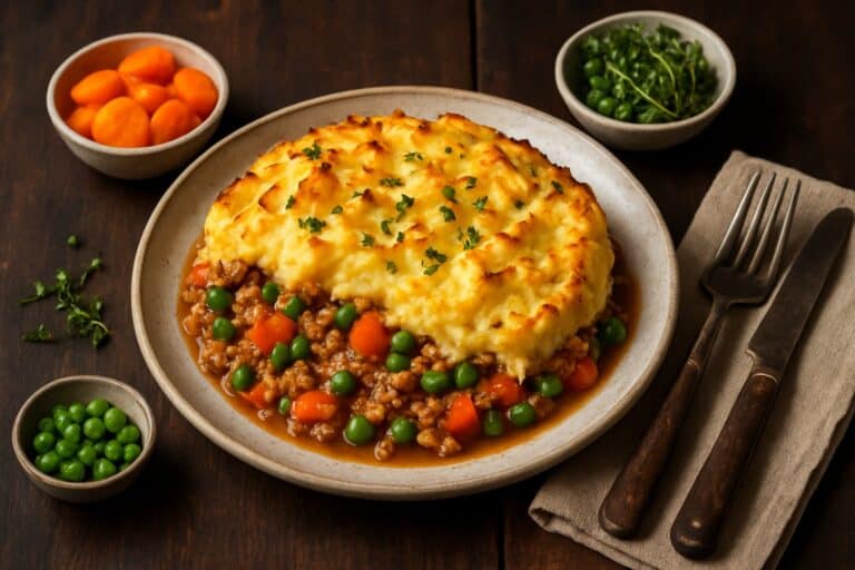 Shepherd’s pie met restjes aardappelpuree