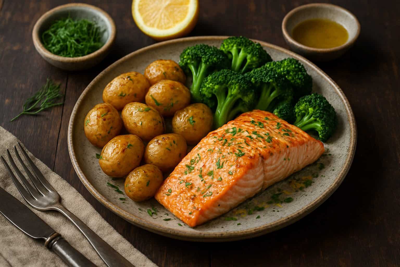 Zalm uit de oven met dille en citroenrasp